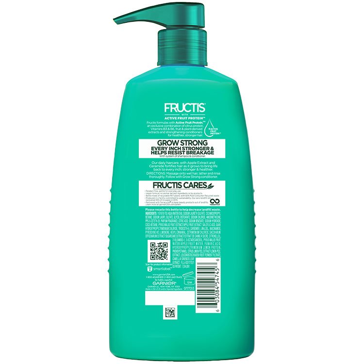Fructis Grow Strong Shampoo 33.8 floz back